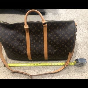 Louis Vuitton large duffle weekender.